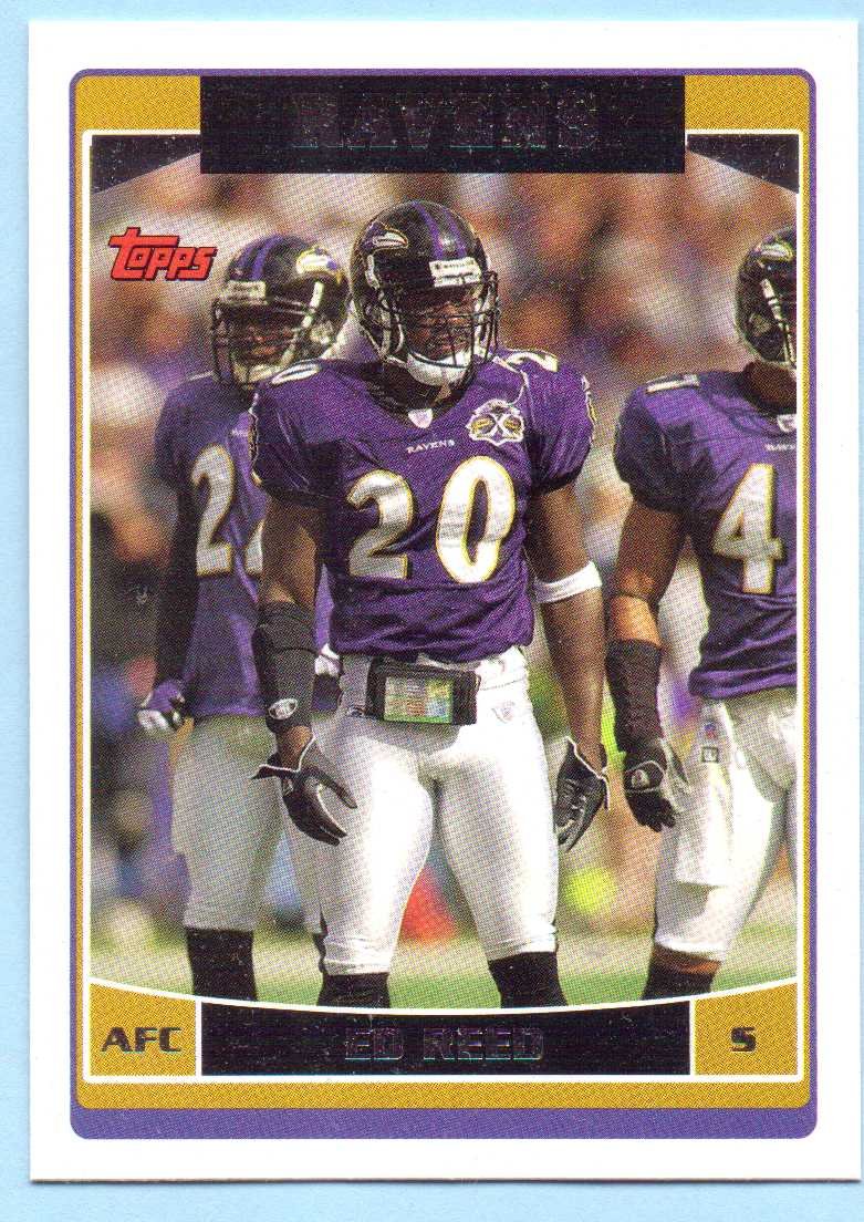 Amazon.com: Ed Reed 2006 Topps #196 - Baltimore Ravens : Sports